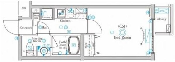 ラフィスタ鷺沼 南棟の物件間取画像